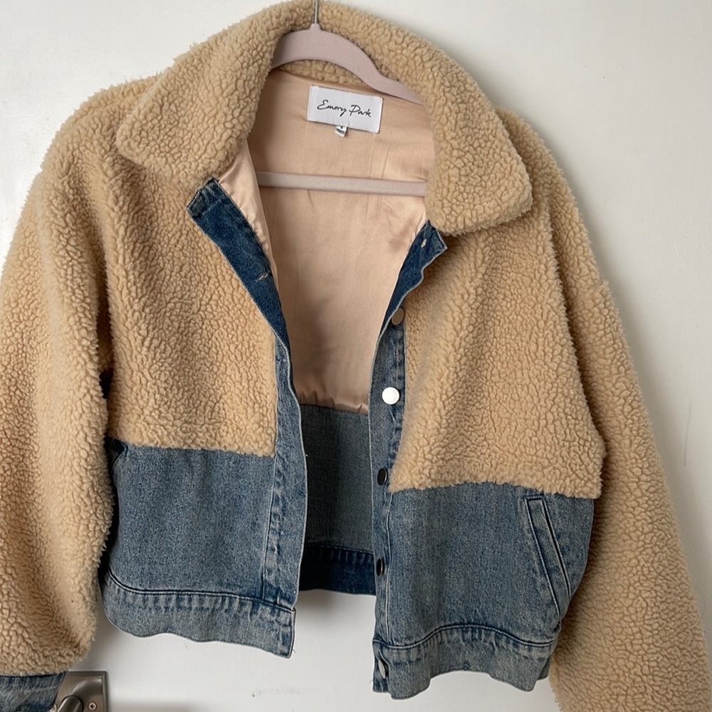 Sherpa jean jacket